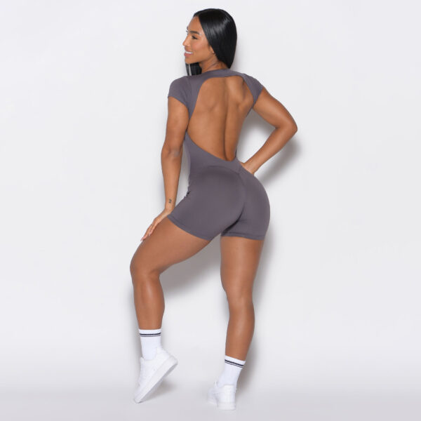 Open Back Tee Bodysuit Short - Image 2