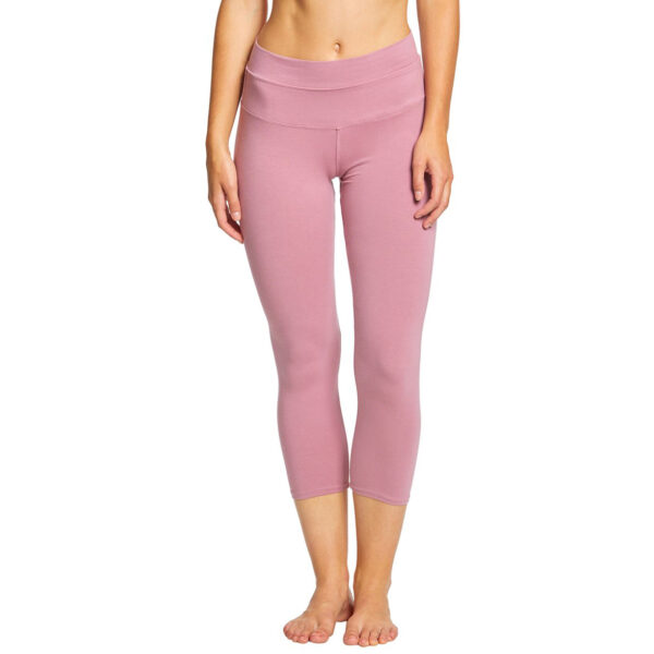 OEM High Rise Cotton Yoga Capris - Image 2