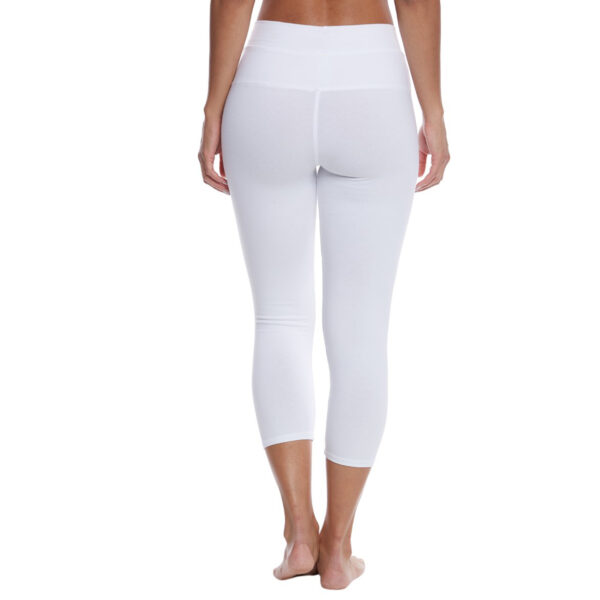 OEM High Rise Cotton Yoga Capris - Image 13