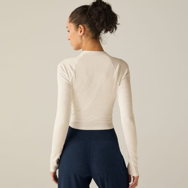 Contours Mock Neck Cropped Top - Image 11