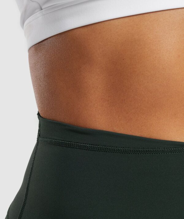 Seamless High Waisted Mesh Waistband Gym Leggings - Image 11