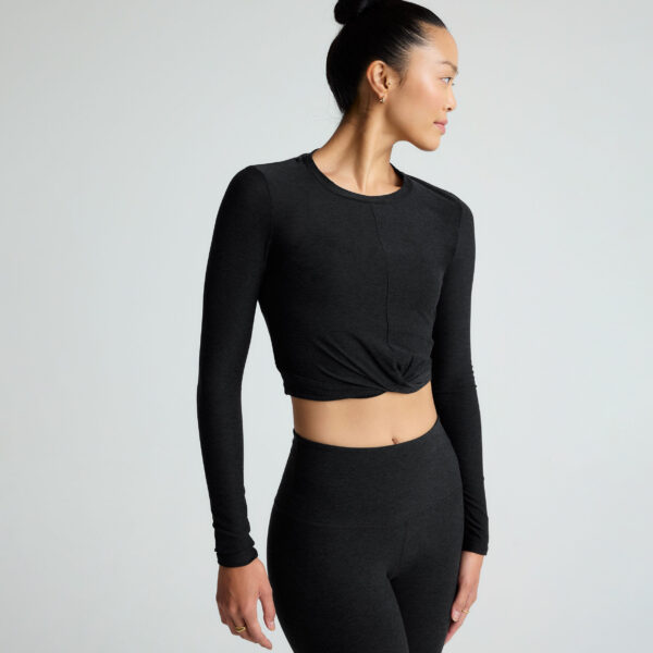 Featherweight Center Stage Cropped Long Sleeve Pullover - Image 15