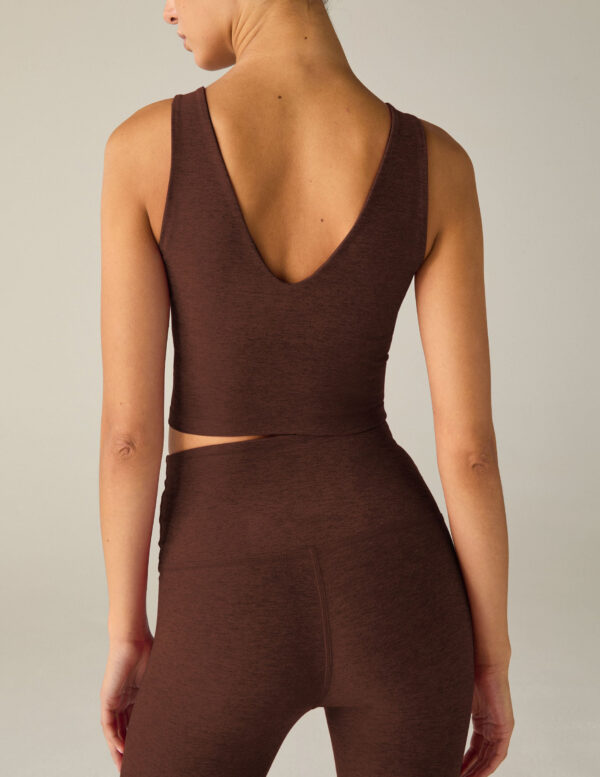 V Neckline Cropped Tank - Image 15