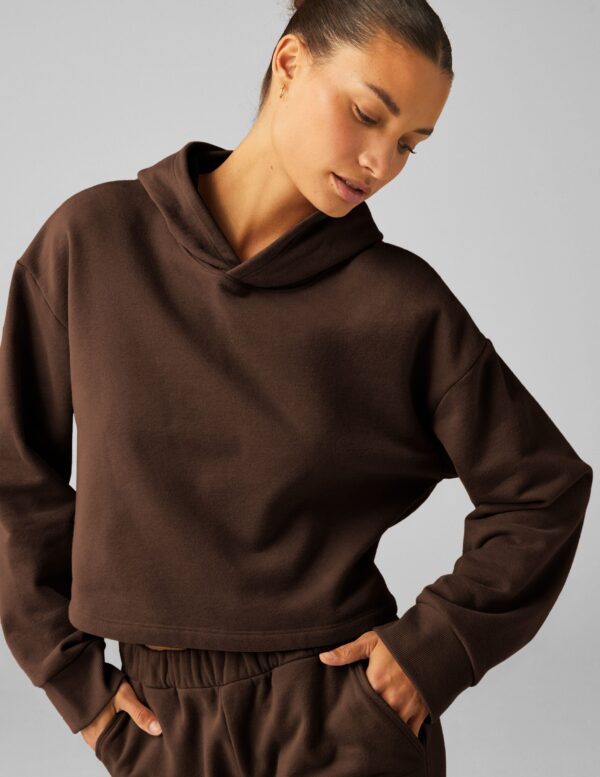 LuxeFleece Cropped Hoodie - Image 18