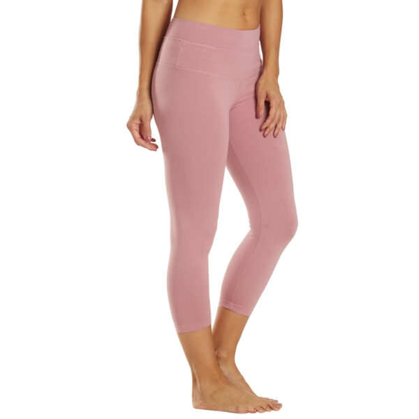 OEM High Rise Cotton Yoga Capris - Image 6