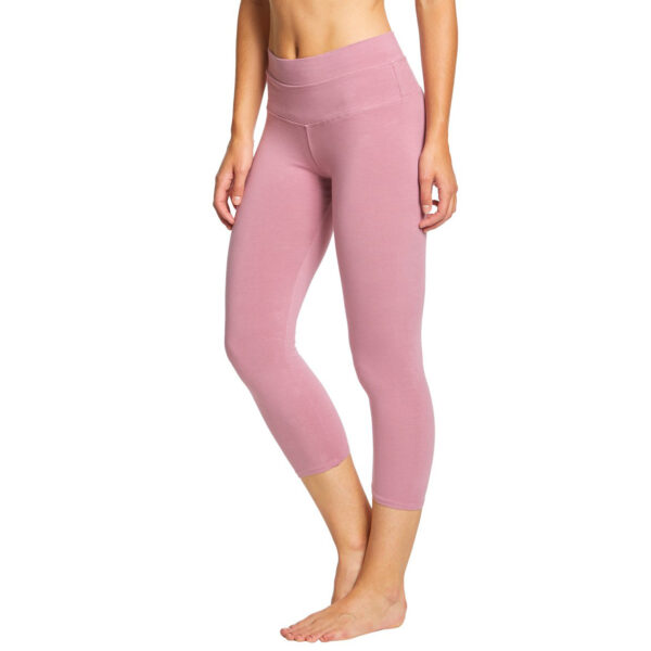 OEM High Rise Cotton Yoga Capris - Image 3