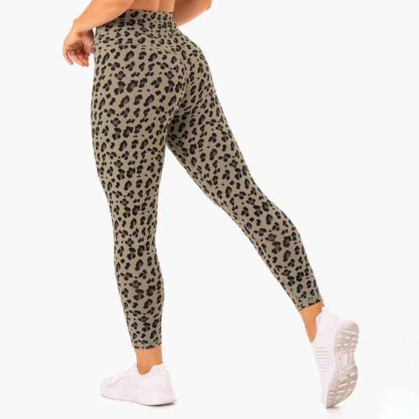 Leopard Print Hybrid Full Length Leggings - Image 3