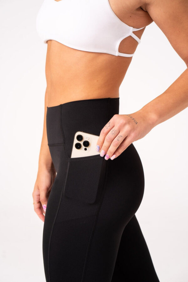 High Waist 4 Way Stretch Seamless Pocket Leggings - Image 3