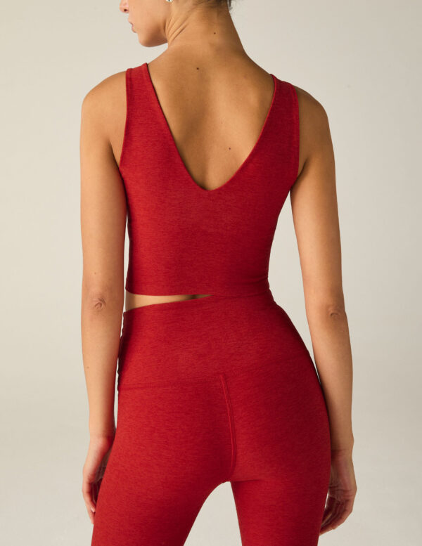 V Neckline Cropped Tank - Image 3