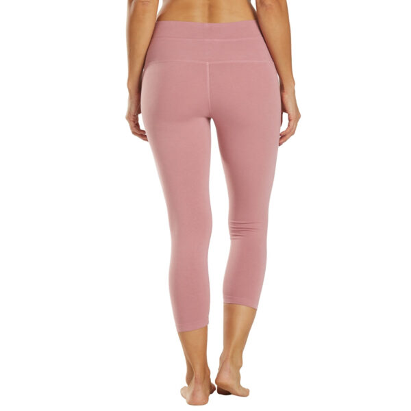 OEM High Rise Cotton Yoga Capris - Image 7