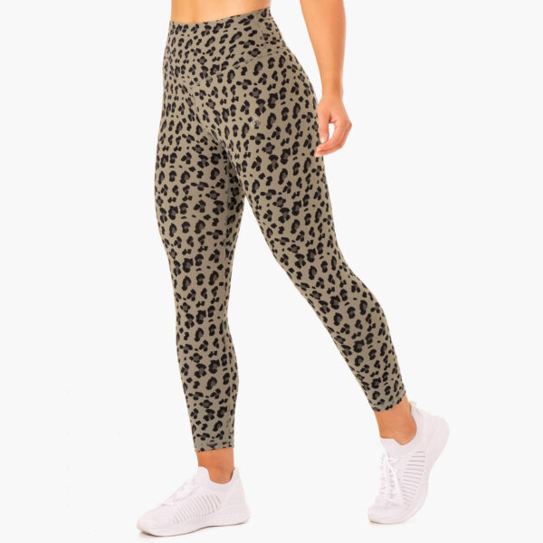 Leopard Print Hybrid Full Length Leggings - Image 5