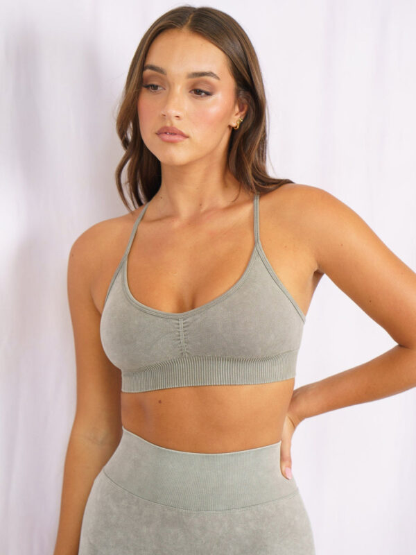 Stonewash Seamless Sports Bra - Image 5