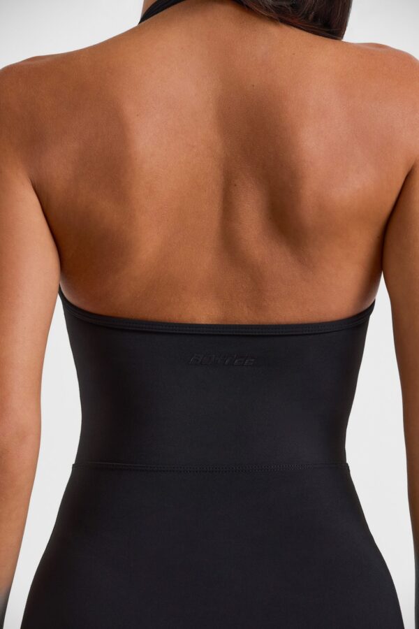 Black Unitard Halterneck Short - Image 6