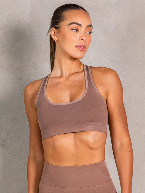 Seamless Scoop Neck Sports Bra - Image 7