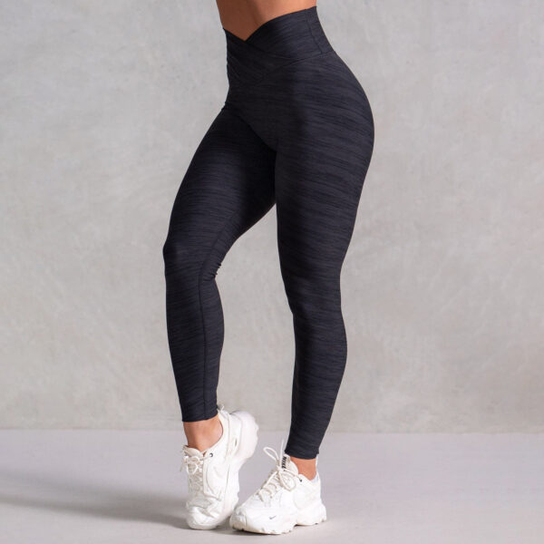 High Elastic Icon Cross Over Scrunch Leggings - Image 7