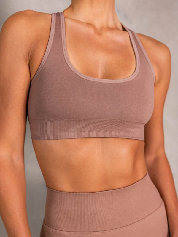 Seamless Scoop Neck Sports Bra - Image 8