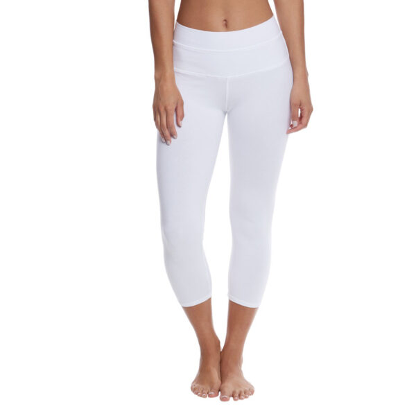 OEM High Rise Cotton Yoga Capris - Image 11