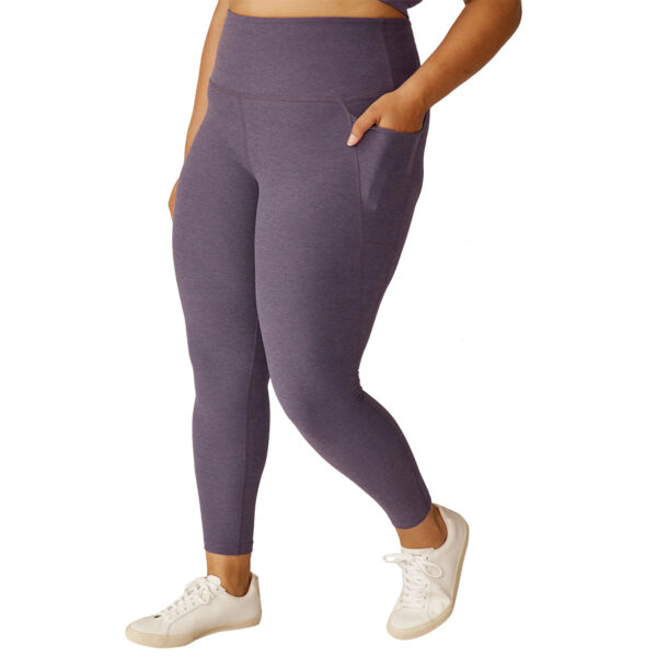 High Waisted Plus Spacedye Out of Pocket Midi Legging - Image 11