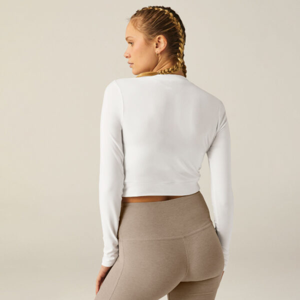 Featherweight Center Stage Cropped Long Sleeve Pullover - Image 10